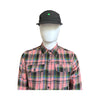 Pied Piper  Pink madras cotton flannel shirt.